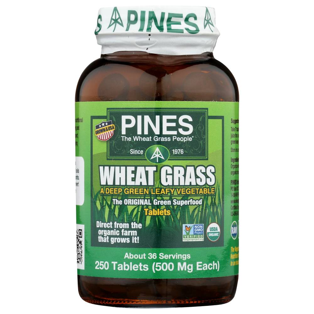 Pines Wheat Grass, 250 Tabs Corner Health Foods